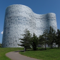Das Informations-, Kommunikations- und Medienzentrum der BTU der Architekten Herzog & de Meuron.
